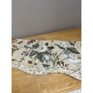 WAVERLY Williamsburg Fairfield Valances Scalloped 16X76" Magnolia Butterfly